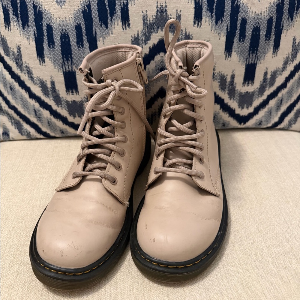 Dr. Martens Light Pink Lace-Up Boots
